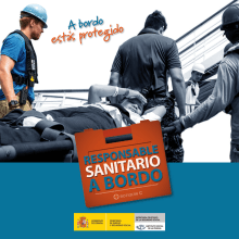 Campaña Responsable Sanitario a Bordo. Design, Direção de arte, e Design editorial projeto de Kiko Fraile - 29.10.2015