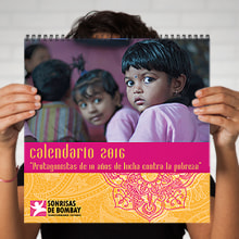 Calendario 2015, 2016 y las Tarjetas Navideñas - SONRISAS DE BOMBAY. Graphic Design project by Alejandro - 01.31.2016
