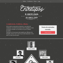 Entretipos. Un proyecto de Diseño Web y Desarrollo Web de Marta Armada - 01.02.2016