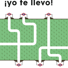 Cartel para fomentar el Metro de Madrid (Propuesta). Un projet de Design , Publicité , et Design graphique de Jaime Riesco Salvador - 01.02.2016