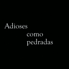 ADIOSES COMO PEDRADAS. Vídeo projeto de Eder Reguera Fernández - 02.02.2016