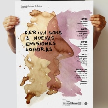 Derivasons y Nuevas Emisiones Sonoras. Ilustração tradicional, e Design gráfico projeto de Daniel Cavalcanti - 04.02.2016