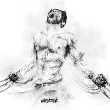Wolverine | Marvel Hero. Ilustração tradicional, e Direção de arte projeto de Maria Dell - 10.02.2016