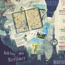 Ich bin ein Berliner. Design gráfico, e Colagem projeto de Marta Vilaseca - 10.02.2016
