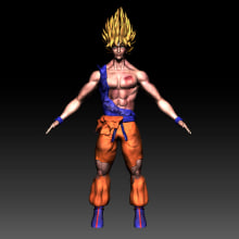 Goku Dragon Ball. 3D project by José Antonio Palomares Santamaria - 11.05.2014