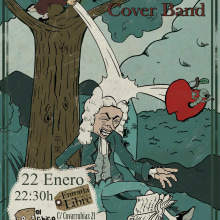Cartel y Banner para Banda de versiones. Graphic Design project by Rubén Huéscar Santos - 01.10.2016