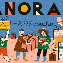 ANORAK Happy Voucher. Traditional illustration project by Inma Lorente - 02.14.2016