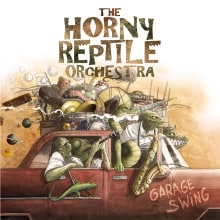 The Horny Reptile Orchestra. Ilustração tradicional, e Design de produtos projeto de Alberto Costa Gómez - 14.02.2016