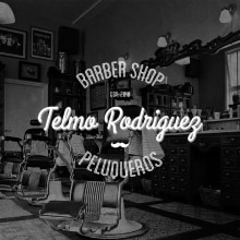 Telmo Rodriguez Barber Shop. Art Direction, Br, ing, Identit, and Graphic Design project by Carlos Garrido Velasco - 02.16.2016