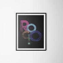 ROCIO - afiche personal. Un proyecto de Diseño gráfico de Ropi Mattos - 18.02.2016