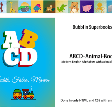 ABCD-Animal Book-Bubblin (https://bubbl.in/cover/abcd-animal-book-by-judith-neumann) Marving Danig, Fabio Arranz, masters of codepen, Bubblin. Animação, Educação, e Web Design projeto de Judith Neumann - 24.02.2016