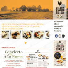 Huevos Rotos. Un progetto di Web design di Alberto Téllez - 18.05.2015