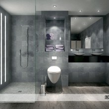 Bathroom Design. Un proyecto de 3D, Arquitectura y Arquitectura interior de 3D Rendering Design - 27.02.2016