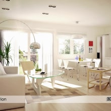 Apartment Visualization. Un proyecto de 3D, Arquitectura y Arquitectura interior de 3D Rendering Design - 27.02.2016