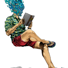 De qué hablo cuando hablo de leer. Een project van Traditionele illustratie van Moisés Blanco Ríos - 27.02.2016