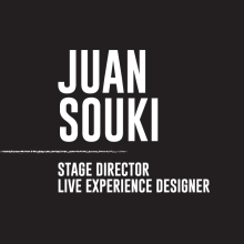 Juan Souki - Stage Director - Live Experience Designer. Un proyecto de Br, ing e Identidad y Diseño gráfico de Lorena Franzoni - 29.02.2016
