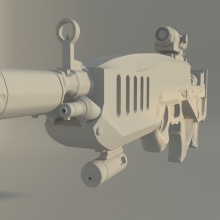 Sniper. Un proyecto de 3D de Carla González García - 03.04.2015