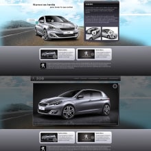Peugeot 308. Direção de arte, e Web Design projeto de Gonzalo Rango - 04.03.2016