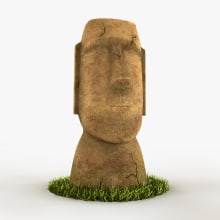 Moai 3D. 3D projeto de Selmi - 05.03.2016