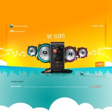 Sony Ericsson 595. Direção de arte, Design interativo, Multimídia, Web Design, e Desenvolvimento Web projeto de Gonzalo Rango - 06.03.2016