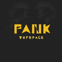 Typeface PANK. Un proyecto de Ilustración tradicional, Animación, Dirección de arte, Diseño gráfico y Tipografía de Adán Lobato Mínguez - 05.03.2016