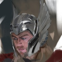 THOR. Traditional illustration, Comic, and Film project by Ismael Alabado - 03.07.2016