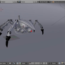 Spiderbot. Modelado 3D en Blender. 3D project by Jose Cabrera - 03.07.2016