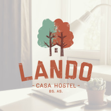 Lando Casa Hostel. Design, Br, ing e Identidade, Design gráfico, Web Design, e Desenvolvimento Web projeto de Trópico Visual Club - 09.03.2016