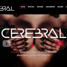 Web Cerebral Band. Un progetto di Web design di Álvaro Cordero Herrera - 09.03.2016