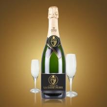 Logotipo Champagne. Projekt z dziedziny Br, ing i ident, fikacja wizualna i Projektowanie graficzne użytkownika Carlos Perez - 11.03.2016