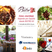 Organización, campaña y Community management de cena-maridaje con Aeroméxico. Un proyecto de Eventos, Marketing, Diseño Web y Redes Sociales de Ale Castro - 10.07.2014