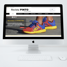 Pagina web para la revista Pinto. Un proyecto de Diseño, Ilustración tradicional, Publicidad y Diseño Web de Yanel Pinto - 12.03.2016