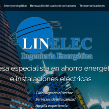 Landing page  LINELEC: Empresa especialista en ahorro energético  e instalaciones eléctricas. Een project van  Reclame y  Webdevelopment van Publicis Proximedia - 13.03.2016