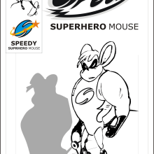 Speedy superhero mouse. Comic project by jose manzanares - 03.14.2016