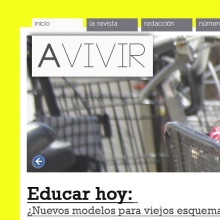 Proyecto Revista Avivir. Un proyecto de Diseño, UX / UI, Diseño editorial, Diseño gráfico y Diseño interactivo de Maria Luisa Rivero Rodriguez - 20.01.2014