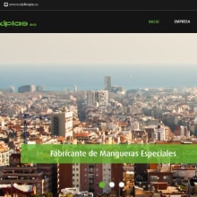 Diseño de la portada de la web corporativa para 'Flexiplas'. Design, e Web Design projeto de Iris Álvarez Farell - 17.12.2015