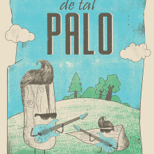 Mi Proyecto del curso: Poster para De Tal Palo, banda Argentina de rock. Un proyecto de Diseño de antoquatt - 17.03.2016