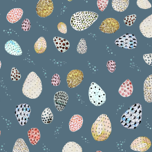 Mi Proyecto del curso: Motivos para repetir. Huevos de pascua. Design, Traditional illustration, Fine Arts, and Graphic Design project by Sara - 03.18.2016