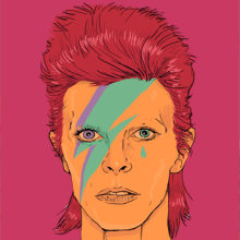 Bye David Bowie‬. Projekt z dziedziny Design, Trad, c i jna ilustracja użytkownika Miss Aoki - 19.03.2016