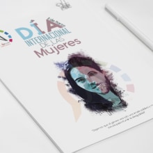Carteles concurso día internacional de la mujer 2016-2017. Un proyecto de Diseño gráfico de Javier Abellán García - 17.12.2015