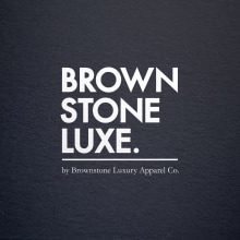 Brownstone Luxe Fashion Branding. Direção de arte, Br, ing e Identidade, Moda, Design gráfico, e Packaging projeto de Carmen Virginia Grisolía Cardona - 14.03.2014