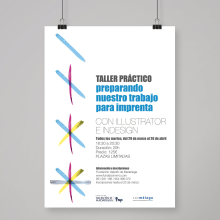 Cartel y cuartillas para el curso de Preparación de Artes finales. Art Direction, and Graphic Design project by Zorayda Ortiz Mendez - 03.21.2016
