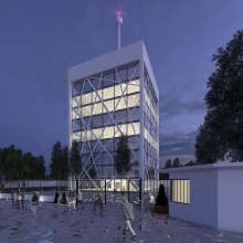3D Edificios oficinas. Un projet de 3D , et Architecture de Sergio Fernández Moreno - 22.03.2016