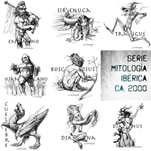 Serie Mitología ibérica. Un proyecto de Ilustración tradicional de Manu Díez - 25.03.2016