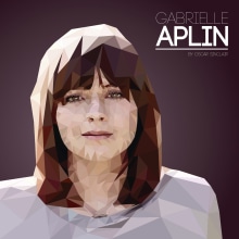 Gabrielle Aplin | Low Poly. Un proyecto de Diseño, Diseño de personajes y Diseño gráfico de Oscar Tellez - 26.03.2016
