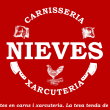 Imagen Corporativa Carnicería-Charcutería Nieves. Design gráfico projeto de Aitor Bueno Molina - 28.03.2016