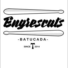 Logo Engrescats Batucada. Design gráfico projeto de Aitor Bueno Molina - 28.03.2016