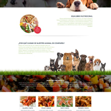 Microsite Animal Catering. Design, and Web Development project by Emilio Hijón - 03.28.2016