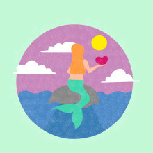 Sirenita. Projekt z dziedziny Trad, c, jna ilustracja i Projektowanie graficzne użytkownika Nuria Fenollar - 29.03.2016