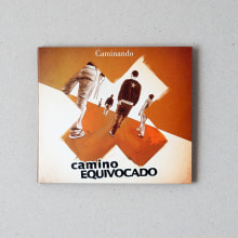 CAMINO EQUIVOCADO "Caminando" - CD digipack. Design gráfico, e Packaging projeto de Diego Alcalá - 29.03.2016
